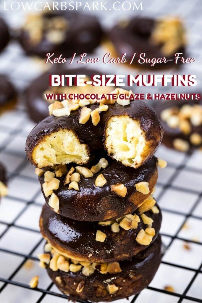 bite size chocolate glazed donuts